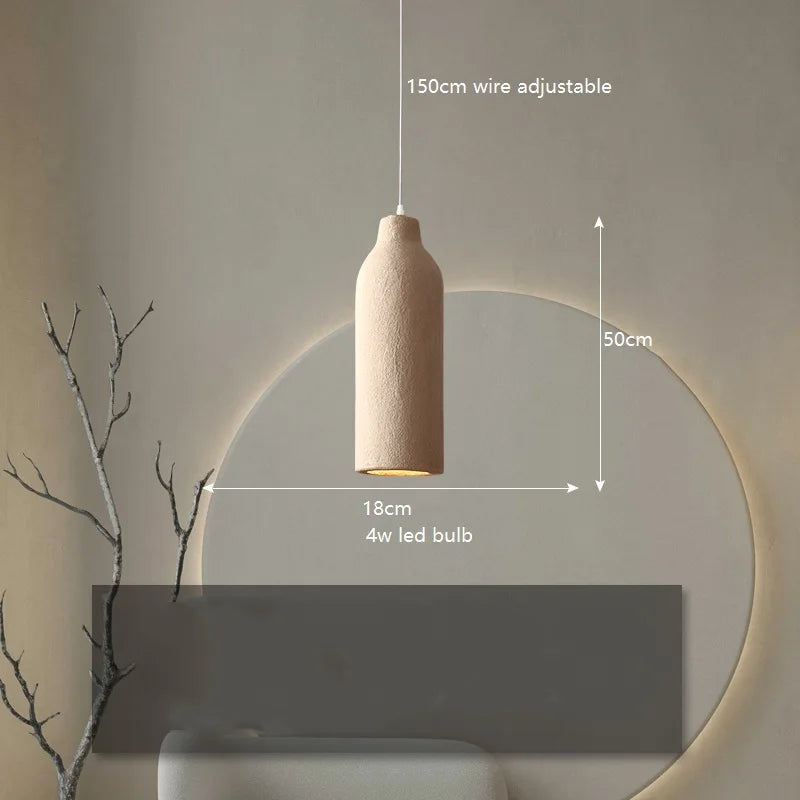 Wabi Sabi Wind Pendant Light Cream Style