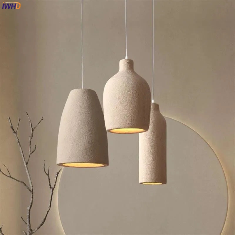 Wabi Sabi Wind Pendant Light Cream Style