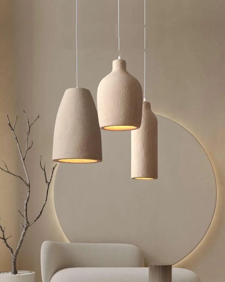 Wabi Sabi Wind Pendant Light Cream Style