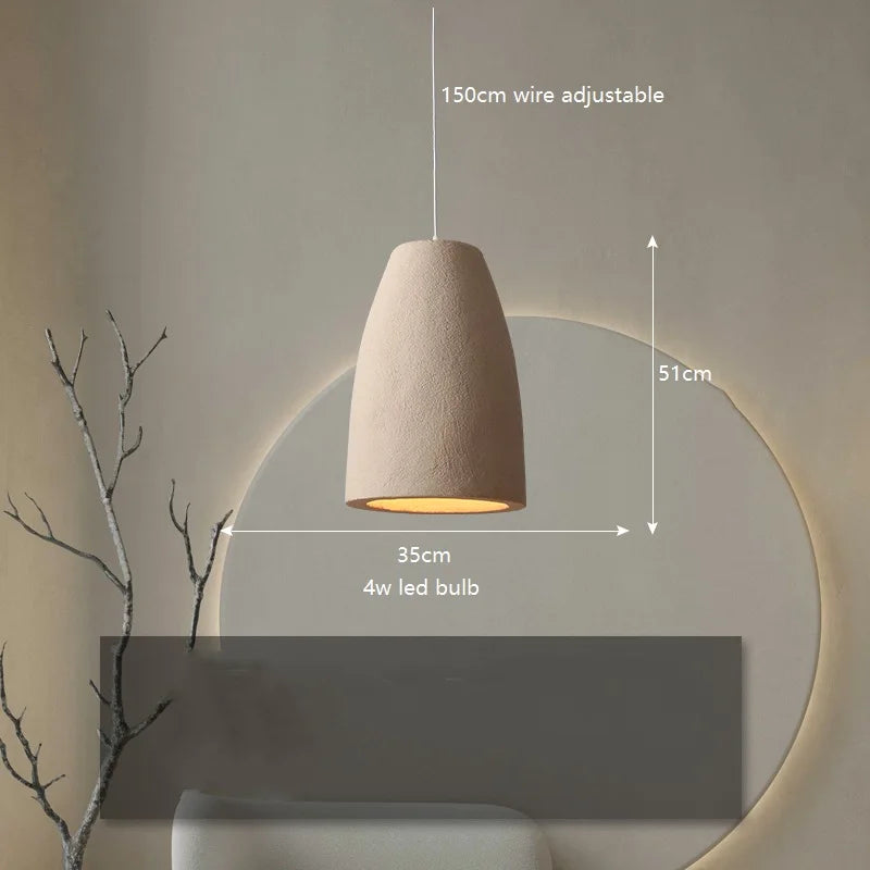 Wabi Sabi Wind Pendant Light Cream Style