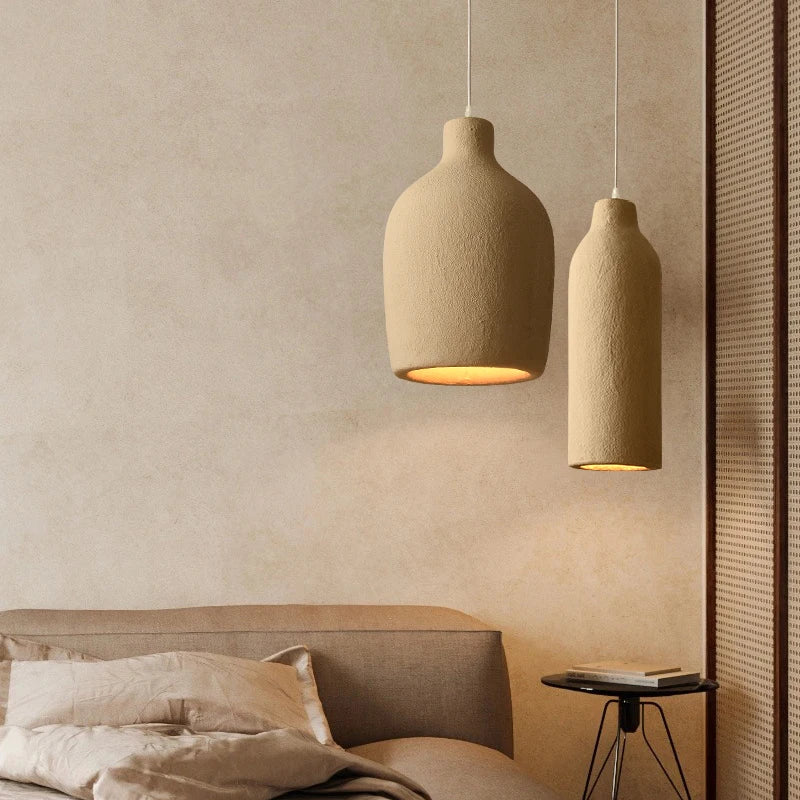 Wabi Sabi Wind Pendant Light Cream Style