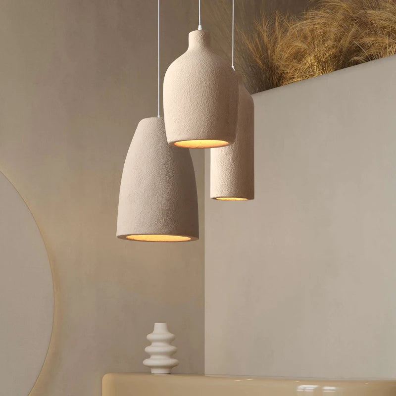 Wabi Sabi Wind Pendant Light Cream Style