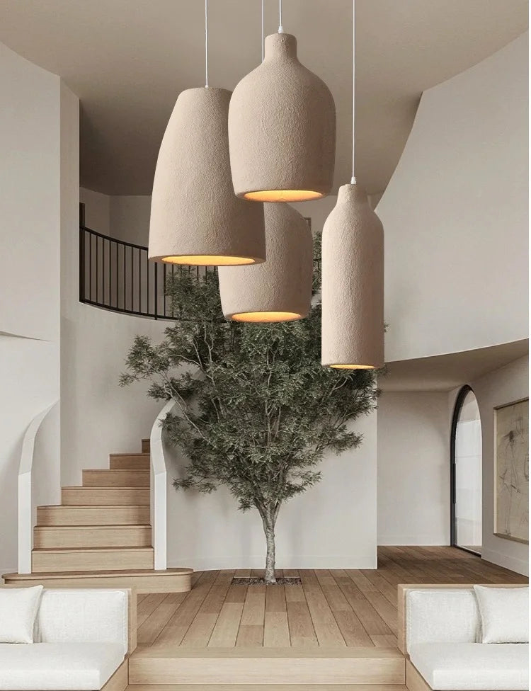 Wabi Sabi Wind Pendant Light Cream Style
