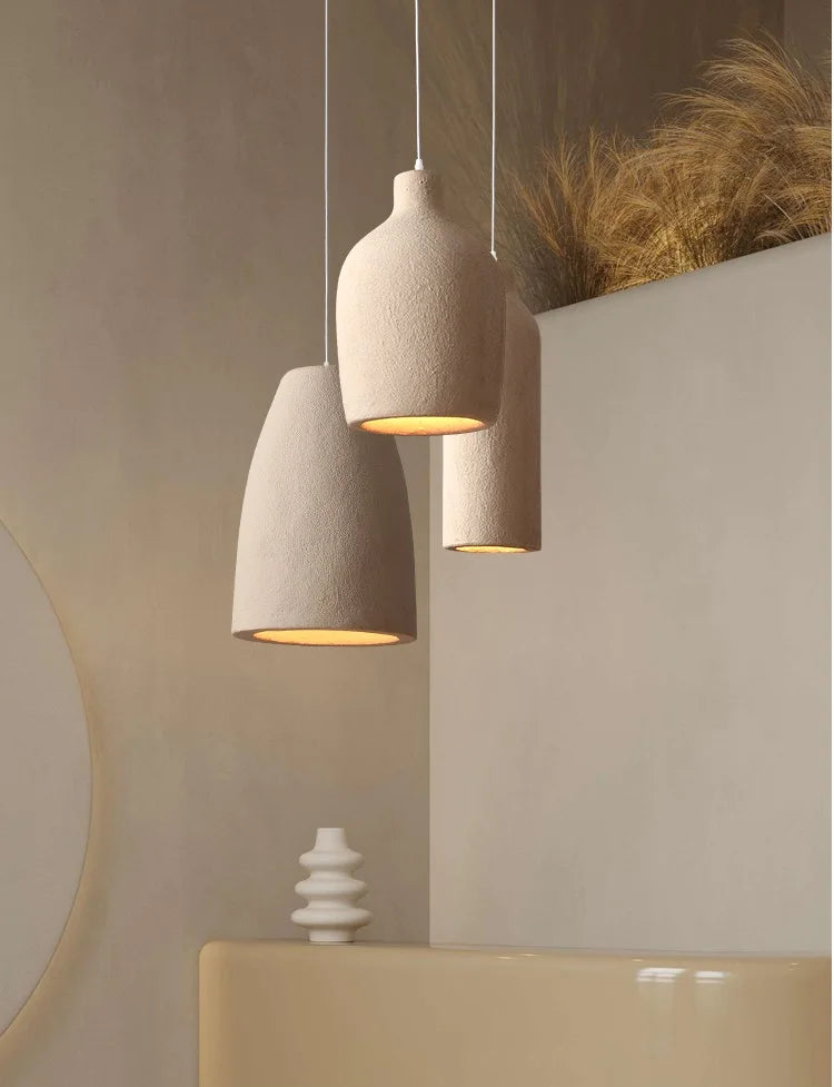 Wabi Sabi Wind Pendant Light Cream Style