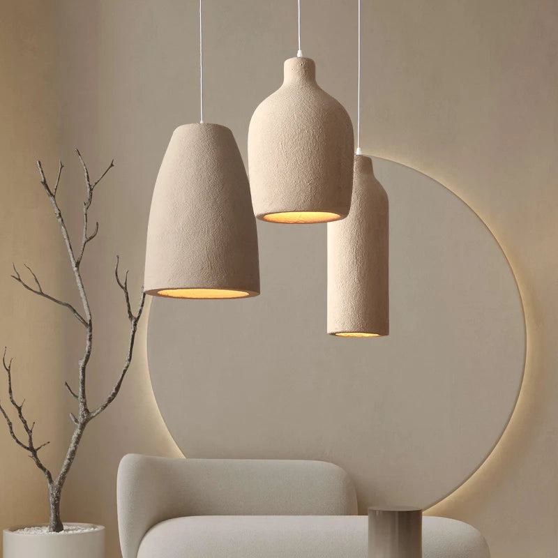 Wabi Sabi Wind Pendant Light Cream Style