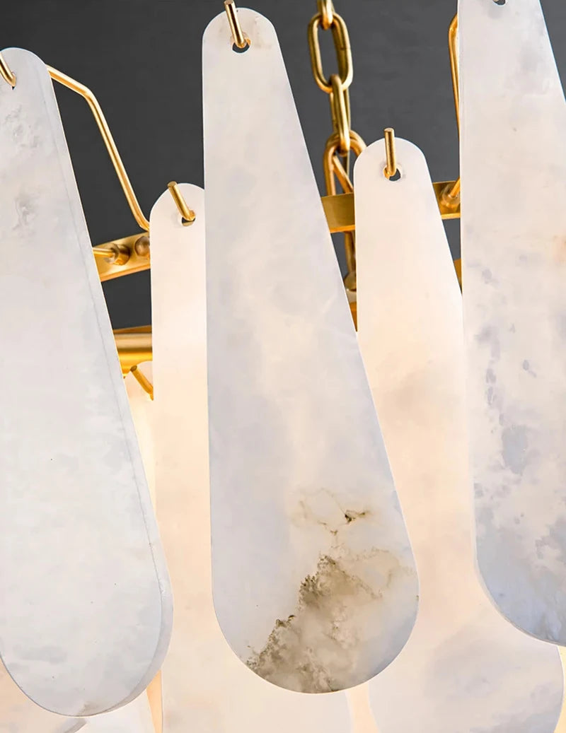 Luxury Nordic Marble Brass Chandeliers