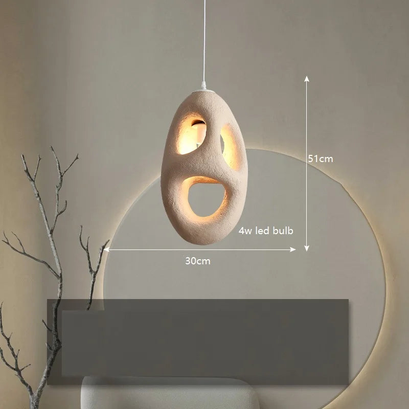 Wabi Sabi Wind Pendant Light Cream Style