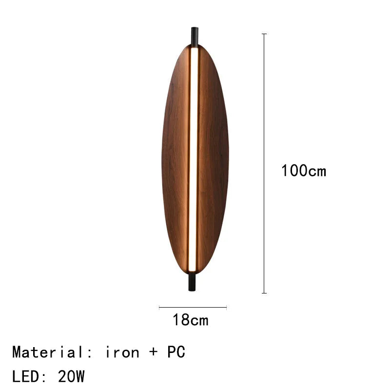 Nordic Japanese Long Strip Wall Lamp