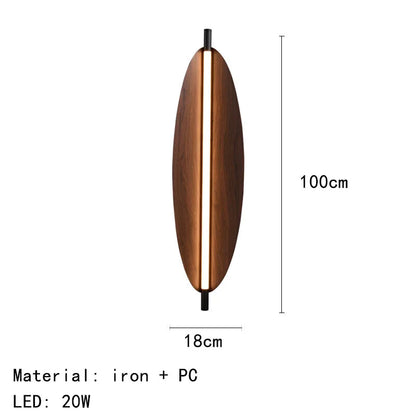 Nordic Japanese Long Strip Wall Lamp