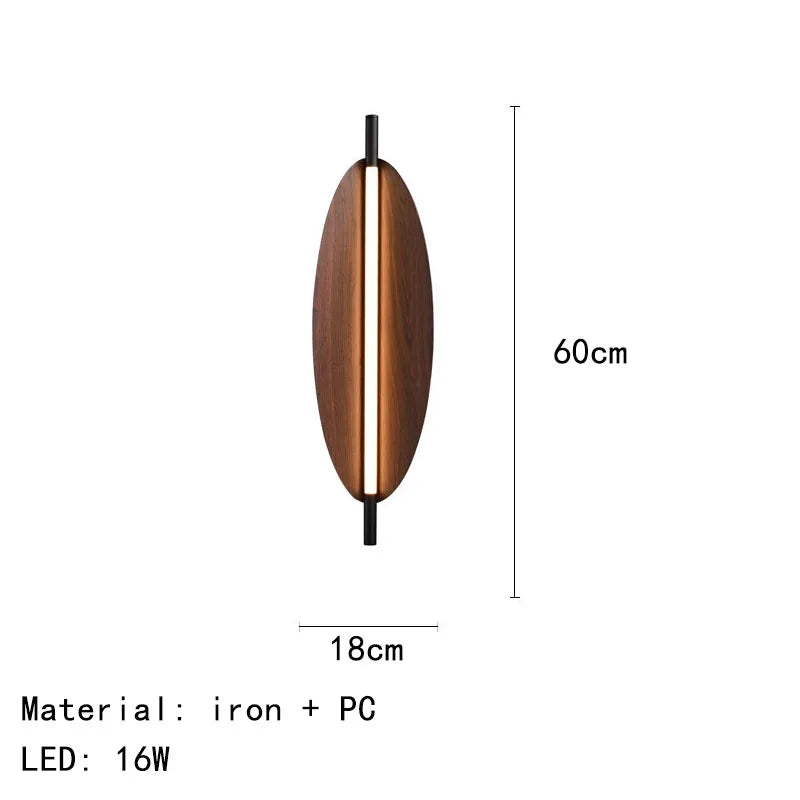 Nordic Japanese Long Strip Wall Lamp