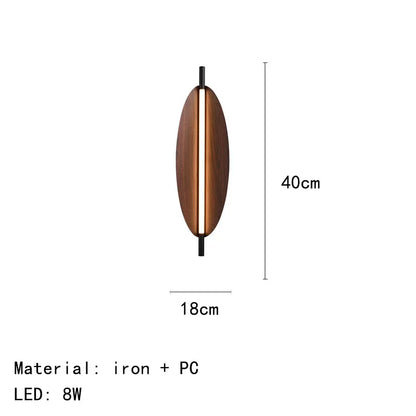 Nordic Japanese Long Strip Wall Lamp