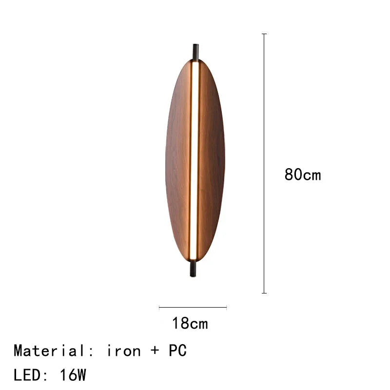 Nordic Japanese Long Strip Wall Lamp