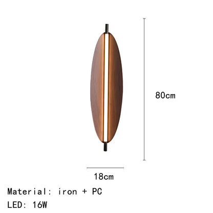 Nordic Japanese Long Strip Wall Lamp